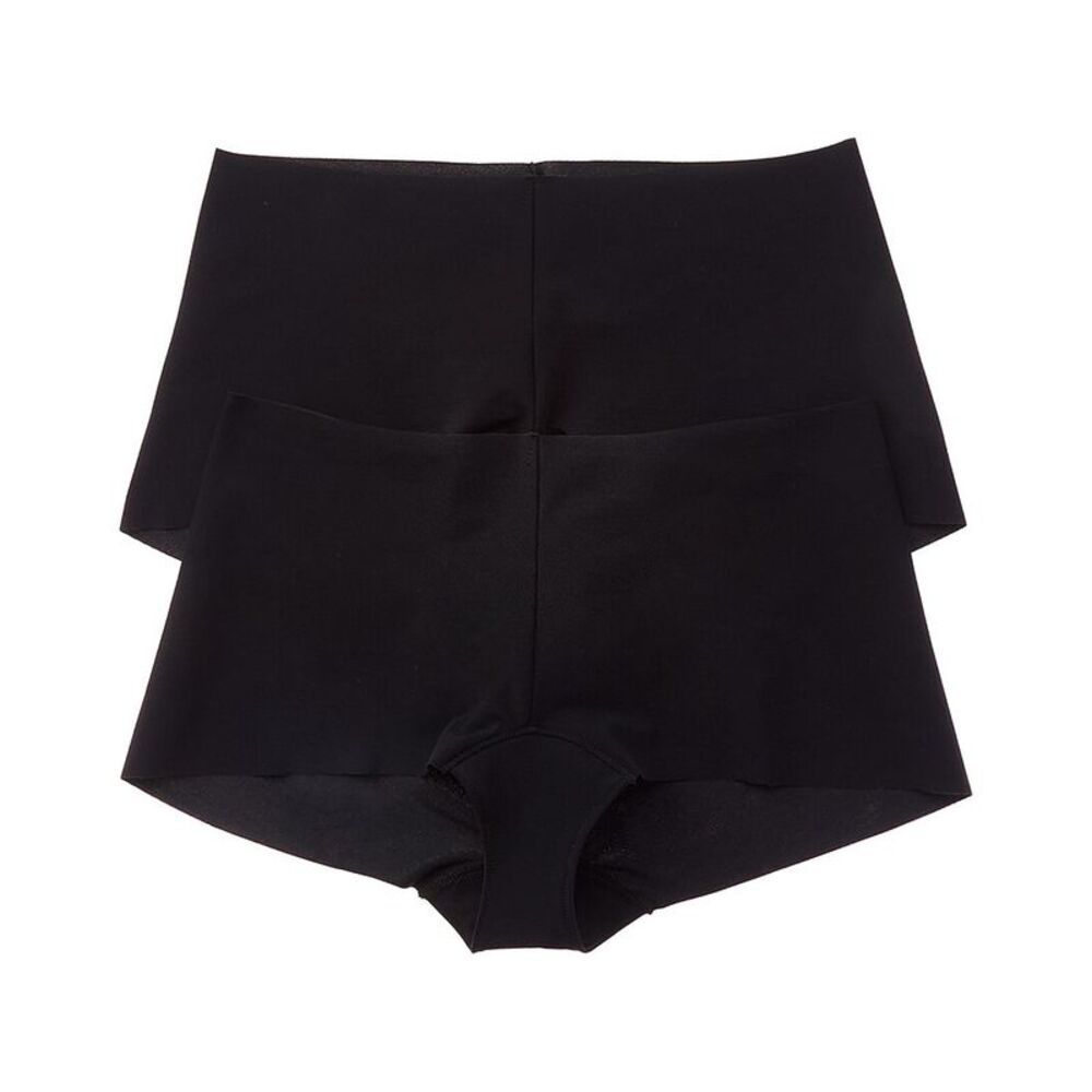 Commando® Womens 2Pk Classic Boyshort, Black